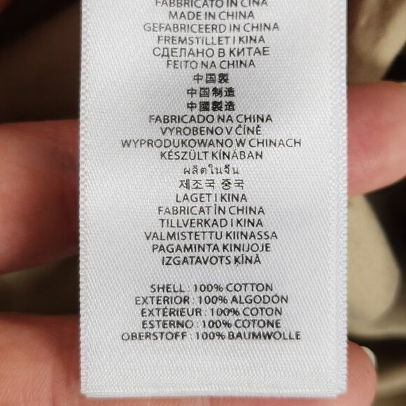 Michael Kors Jacket Womens Medium Tan Lightweight Parka Full Zip Hooded Utility - Picture 9 of 12